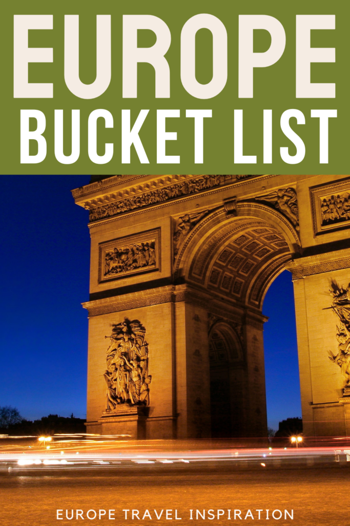 Europe bucket list